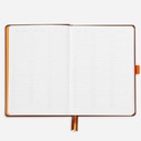 RHODIA White Paper Hardcover Dot Goal Book 90gsm A5 x 120 Turquoise Blue