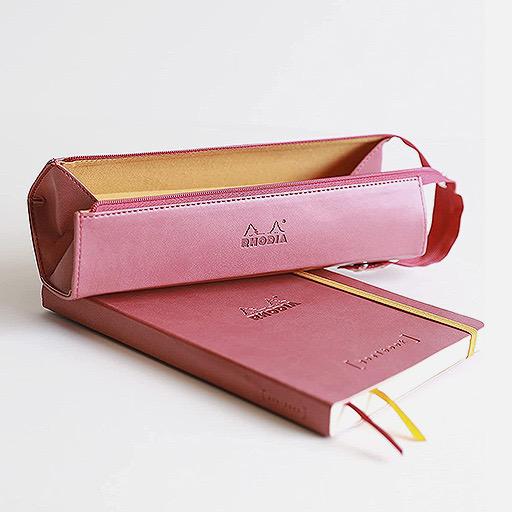 RHODIA Zippered Hard Case Pen Box Bronze