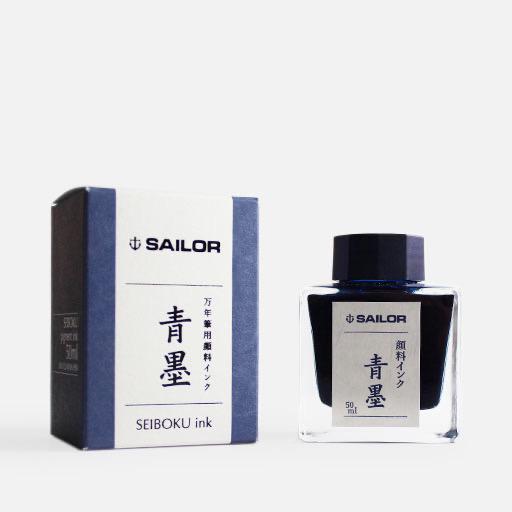 SAILOR Nano Ink 50ml Seiboku (Light Blue Black)