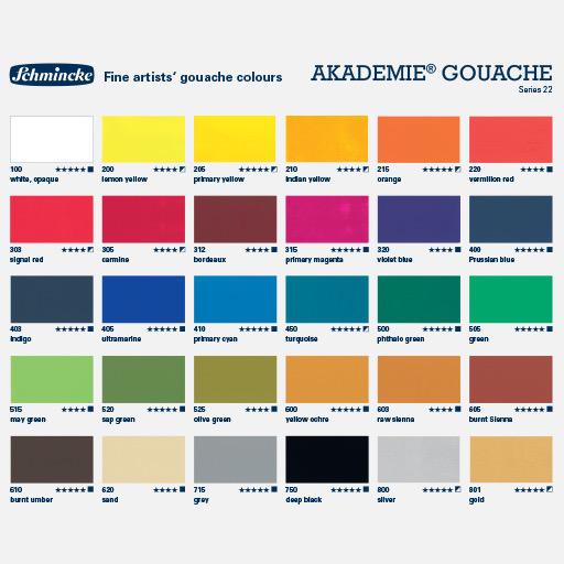 SCHMINCKE Akademie Gouache 60ml Bordeaux