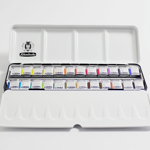 SCHMINCKE Akademie Watercolor 1/2 Pan Set x 24