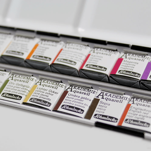 SCHMINCKE Akademie Watercolor 1/2 Pan Set x 24