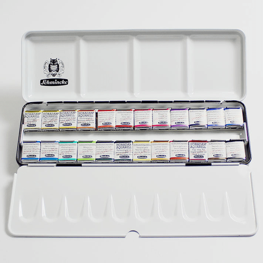 SCHMINCKE Horadam Watercolor 1/2 Pan Set x 24