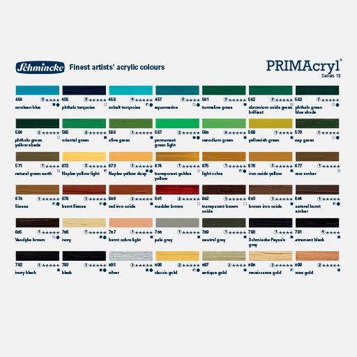 SCHMINCKE Primacryl Acrylic 60ml Burnt Ochre Light