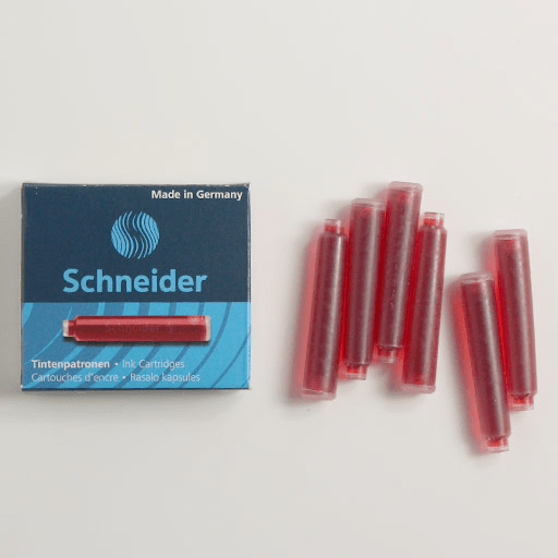 SCHNEIDER Ink Cartridge Red x 6