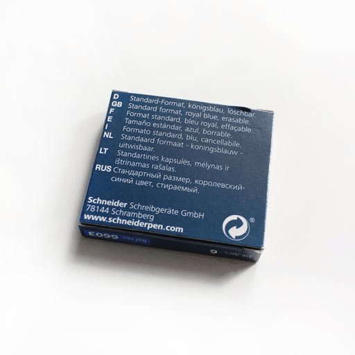SCHNEIDER Ink Cartridge Royal Blue x 6