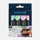 SCHNEIDER Job Pastel Highlighter Set x 4