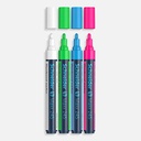 SCHNEIDER Maxx 245 Glass Board Dry Erase Marker Set 1 x 4