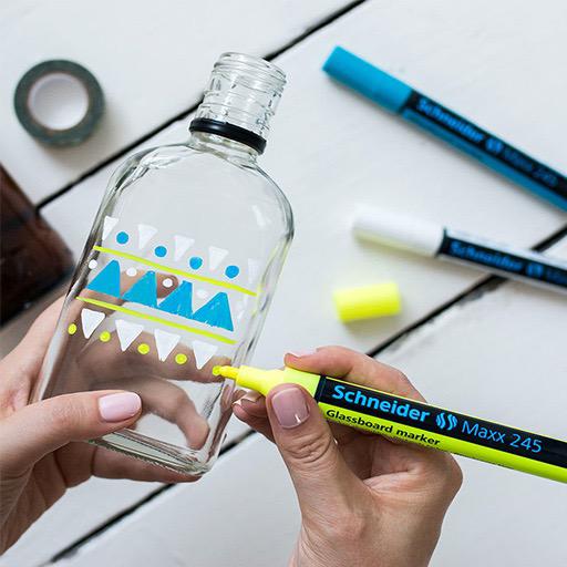 SCHNEIDER Maxx 245 Glass Board Dry Erase Marker Set 1 x 4