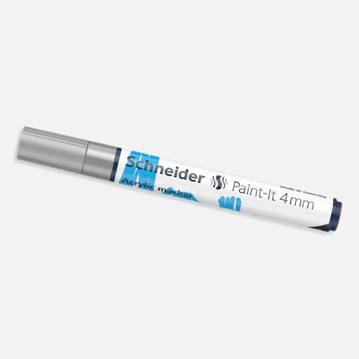 SCHNEIDER Paint-It Acrylic Marker 4mm Silver