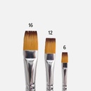 SHINHAN Artist Flat Brush Set x 3