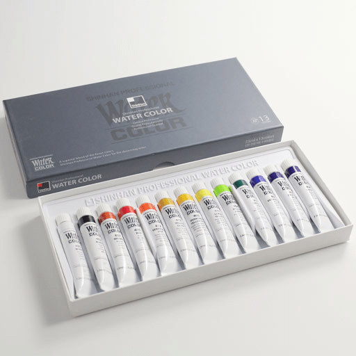 SHINHAN Professional Watercolor 7.5ml Set x 13