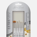 SILVER Ultra Mini Basic Miniature Detail Brush Set x 6