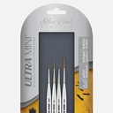 SILVER Ultra Mini Detail Brush Set x 4