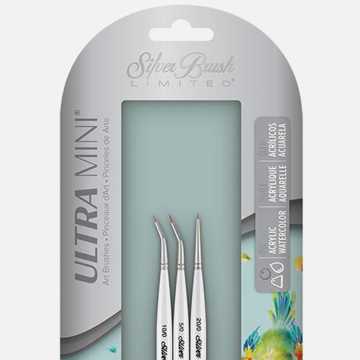 SILVER Ultra Mini Tight Spot Brush Set x 3