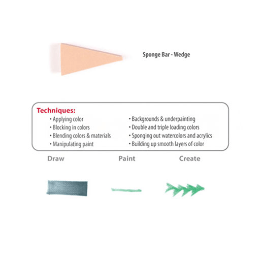 SOFFT Wedge Art Sponge x 3