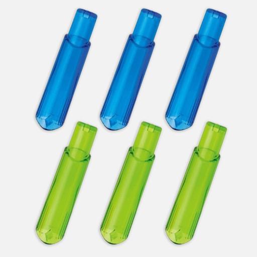 STAD Pencil Cap Blue Green x 6