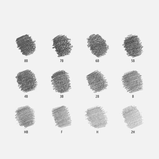 STAEDTLER Mars Lumograph Graphite Pencil Set x 12