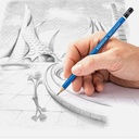 STAEDTLER Mars Lumograph Graphite Pencil Set x 6