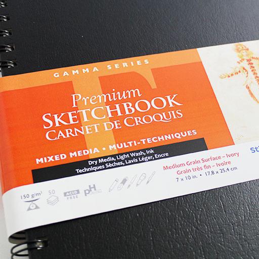 STILLMAN & BIRN Gamma Ivory Paper Portrait Spiral Sketchbook 150gsm 7” x 10”