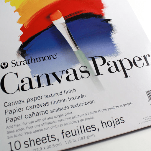 STRATHMORE 200 Series Canvas Paper Pad 187gsm 9” x 12” x 10