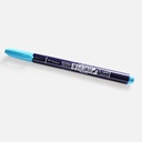 TOMBOW Fudenosuke Brush Pen Neon Blue