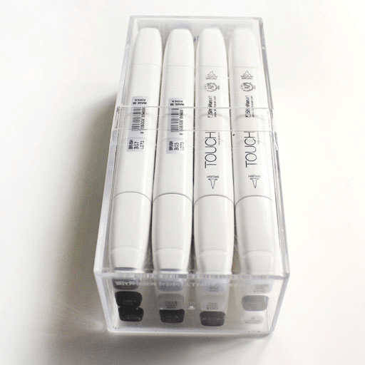 TOUCH Brush Twin Marker Blue/Green Grey Set x 12