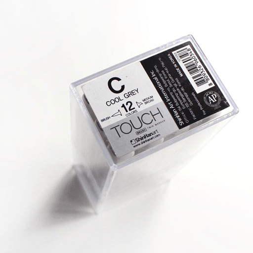 TOUCH Brush Twin Marker Cool Grey Set x 12