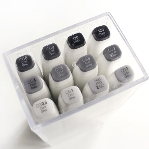 TOUCH Brush Twin Marker Cool Grey Set x 12