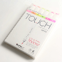 TOUCH Brush Twin Marker Fluorescent Color Set x 6