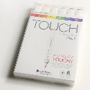 TOUCH Brush Twin Marker Main Color Set x 6