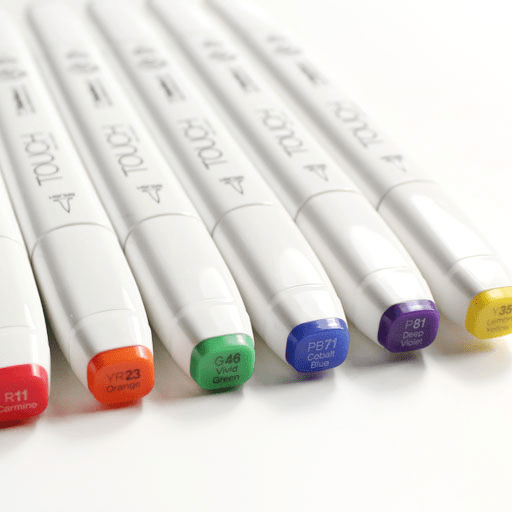 TOUCH Brush Twin Marker Main Color Set x 6