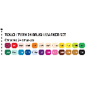TOUCH Brush Twin Marker Set x 24