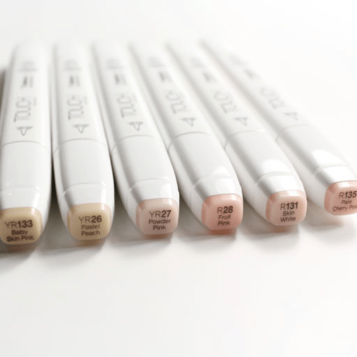 TOUCH Brush Twin Marker Skin Tones A Set x 6