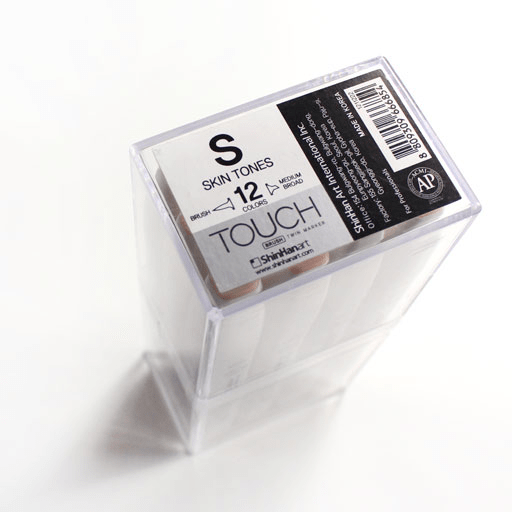 TOUCH Brush Twin Marker Skin Tones Set x 12