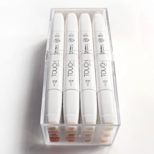 TOUCH Brush Twin Marker Skin Tones Set x 12