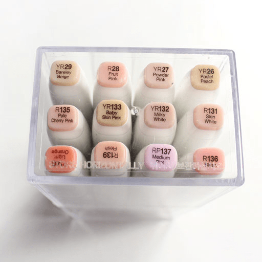 TOUCH Brush Twin Marker Skin Tones Set x 12