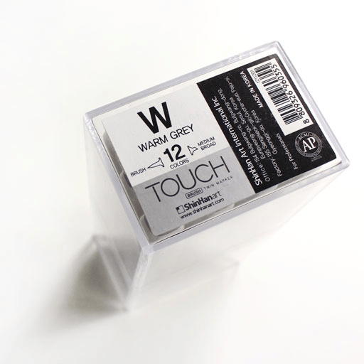TOUCH Brush Twin Marker Warm Grey Set x 12