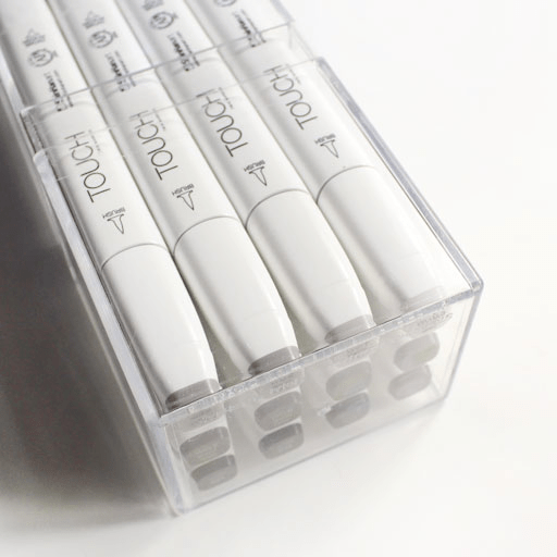 TOUCH Brush Twin Marker Warm Grey Set x 12