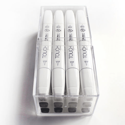 TOUCH Brush Twin Marker Warm Grey Set x 12