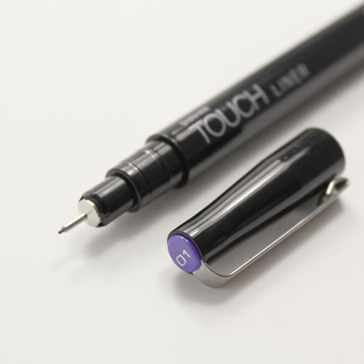 TOUCH Liner Drawing Pen 0.1mm Purple