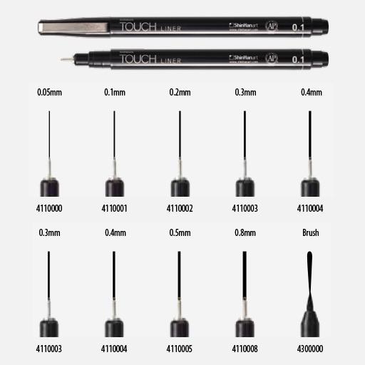 TOUCH Liner Drawing Pen 0.8mm Black