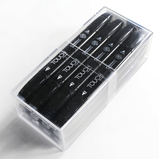 TOUCH Twin Marker Blue/Green Grey Set x 12