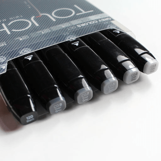 TOUCH Twin Marker Cool Grey Set x 6
