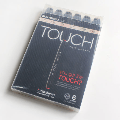 TOUCH Twin Marker Skin Tones A Set x 6
