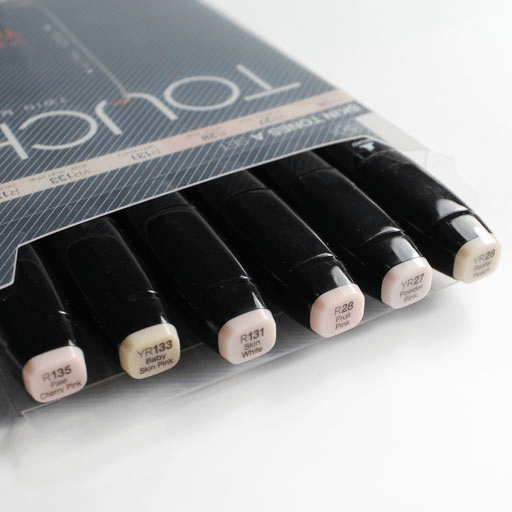TOUCH Twin Marker Skin Tones A Set x 6