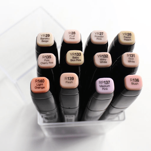 TOUCH Twin Marker Skin Tones Set x 12