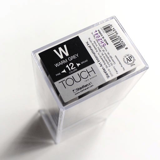 TOUCH Twin Marker Warm Grey Set x 12