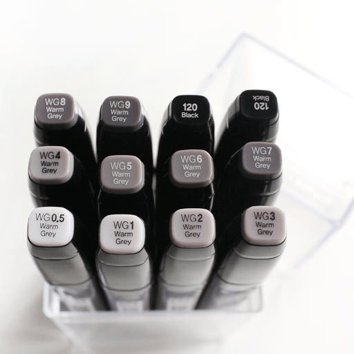 TOUCH Twin Marker Warm Grey Set x 12