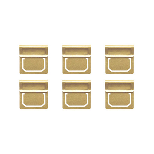 TRAVELER'S Brass Clip Index x 6